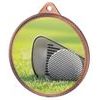 Medalla de Golf Color Textura 3D Bronce