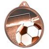 Medalla Clásica de Fútbol con Textura 3D en Bronce