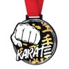 Medalla Gigante de Karate en Acrílico Negro