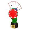 Trofeo Frontier de Madera para Póker a Full Color
