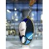 Medalla metálica de bádminton acero inoxidable