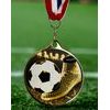 Medalla Barnet Clásica con Textura e Impresión 3D MaxMedal para Fútbol Soccer