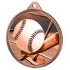 Medalla Clásica de Jonrón de Béisbol con Textura de Impresión 3D en Bronce