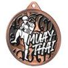 Medalla de Bronce Clásica de Muay Thai con Textura 3D