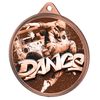 Medalla Clásica de Danza Callejera con Textura 3D en Bronce