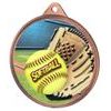 Medalla de Softbol con Textura de Color 3D en Bronce
