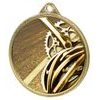 Medalla Clásica de Ciclismo con Textura 3D en Oro