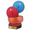 Trofeo Grove de Madera Real para Entrenamiento con Pesas