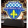 Trofeo de Acrílico Personalizado con Logo de Club de Fútbol