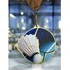 Medalla metálica de bádminton acero inoxidable