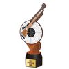 Trofeo de Madera Frontier Tiro con Rifle a Full Color