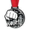 Medalla Gigante de Karate en Acrílico Negro