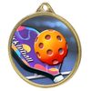 Medalla de Oro con Textura de Pickleball en Impresión 3D