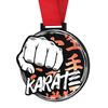 Medalla Gigante de Karate en Acrílico Negro