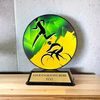Trofeo Roswell en Acrílico Negro para Duatlón