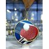 Medalla metálica de tenis de mesa acero inoxidable