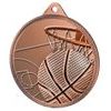 Medalla Clásica de Baloncesto con Textura 3D en Bronce