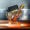 Trofeo Acrílico Cannes de Guitarra Eléctrica