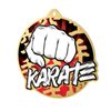 Medalla metálica de kárate acero inoxidable