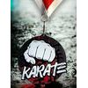Medalla de Karate de acrílico negro Rincon