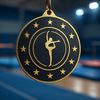 Medalla de Acero Inoxidable Valor de Gimnasia
