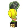 Trofeo de Madera Frontier de Softball a Full Color