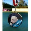 Medalla Barnet con Textura e Impresión 3D MaxMedal para Bádminton