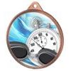 Medalla de Natación con Textura de Color Impresión 3D en Bronce