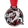 Medalla Gigante de Kung Fu en Acrílico Negro