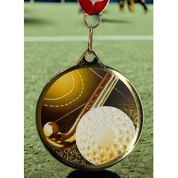 Medalla Barnet Clásica con Textura e Impresión 3D MaxMedal para Hockey sobre Césped