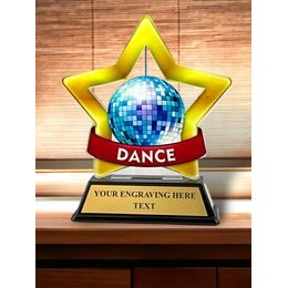 Trofeo Mini Estrella de Baile Disco