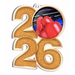 Medalla de Boxeo 2024 de Acrílico