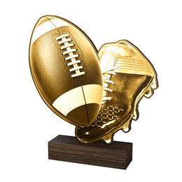 Trofeo de Madera Real Sierra para Fútbol Americano - Clásico