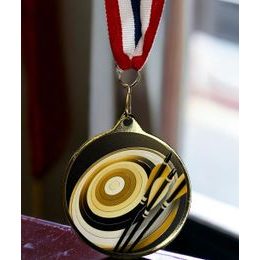 Medalla Barnet Clásica con Textura e Impresión 3D MaxMedal para Tiro con Arco