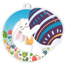 Medalla de Huevo Grande del Conejo de Pascua