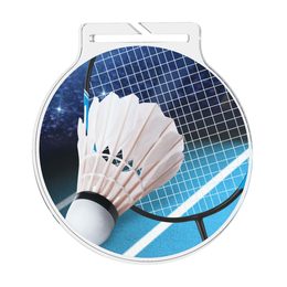 Medalla de Acrílico Atlas para Bádminton