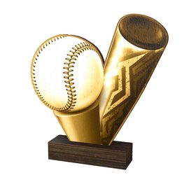 Trofeo de Madera Real Sierra para T-Ball - Clásico