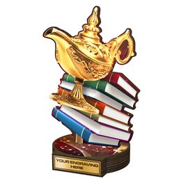 Trofeo Grove de Madera Real para Conocimiento