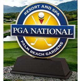 Premio de Acrílico Personalizado con Logo de Club de Golf