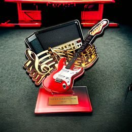 Trofeo Acrílico Cannes para Guitarra Eléctrica 2