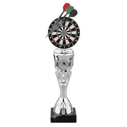 Trofeo de Dardos con Parte Superior de Acrílico en Plata