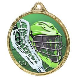 Medalla de Oro con Textura 3D de Lacrosse