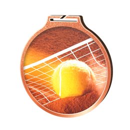 Medalla Habitat de Madera Ecológica para Tenis Bronce