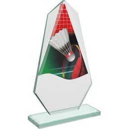 Premio de Vidrio Color Levita para Bádminton