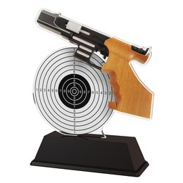 Trofeo Acrílico Ostrava para Tiro con Pistola