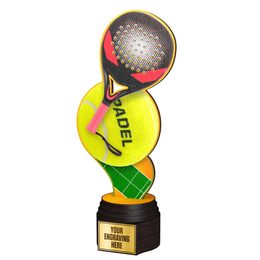 Trofeo de Madera Frontier para Pádel a Full Color