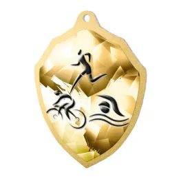 Medalla Clásica de Triatlón Molten de Acero Inoxidable Fundido