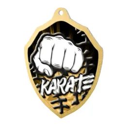 Medalla Clásica de Karate Molten de Acero Inoxidable Fundido