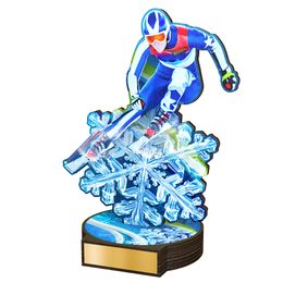 Trofeo Grove de Madera Real para Esquí Alpino