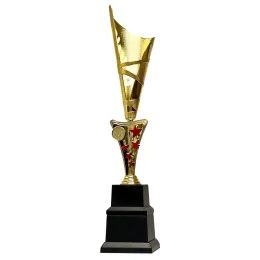 Trofeo Conifer Oro y Rojo con doble base